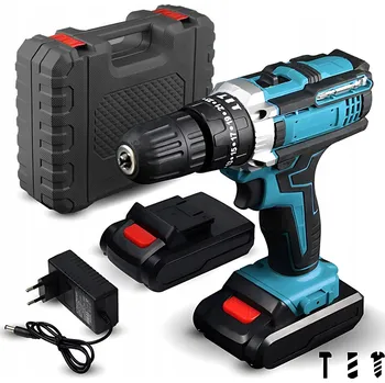 Vrtačka AKU VRTAČKA S PŘÍKLEPEM BEZKARTÁČOVÝ 2X AKU 21V VÝKONNÝ