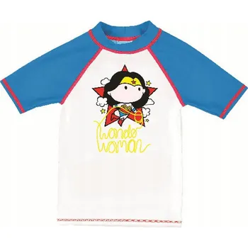 Dívčí tričko Dívčí tričko s UV ochranou na plavání, do bazénu i na pláž Arena Wonder Woman, velikost 98
