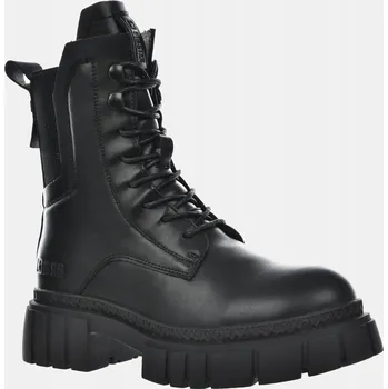 Dámské kozačky Dámské kotníkové boty zimní kozačky BIG STAR černé zateplené kozačky MM274581 37