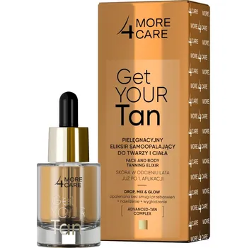 Samoopalovací přípravek More4Care Get Your Tan! Samoopalovací elixír na obličej a tělo 15 ml