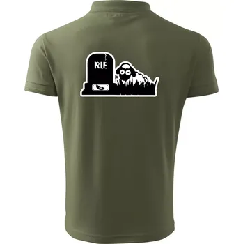 Pánská košile RIP - Náhrobek - Jitrnice - Ovečka - Polokošile pánská Pique Polo 203 - S ( Khaki )