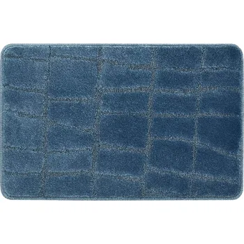 Koupelnová předložka KOUPELNOVÁ PŘEDLOŽKA MĚKKÁ MODRÁ PROTISKLUZOVÁ