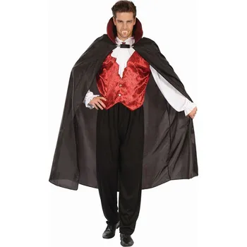Karnevalový kostým Sada pro dospělé Gotický upír (plášť, halenka, kalhoty), vel 52