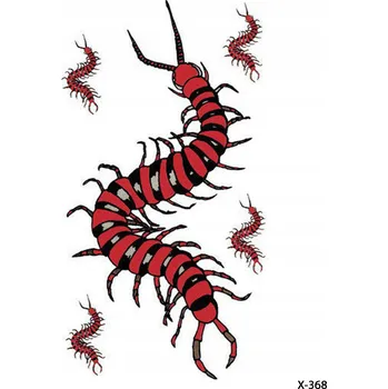 Odstranitelné tetování Dočasné tetování TATTOO 3D SUPER KVALITA 10,5×6 Stonožky