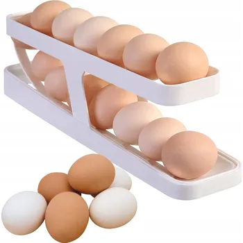 Stojánek na vajíčko STOJAN NA VEJCE PRO SKLADOVÁNÍ VAJEC KRABIČKA NA VEJCE DO LEDNIČKY
