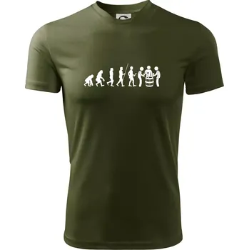 Pánské oblečení Evoluce sklípek - Pánské triko Fantasy sportovní (dresovina) - 2XL ( Military )