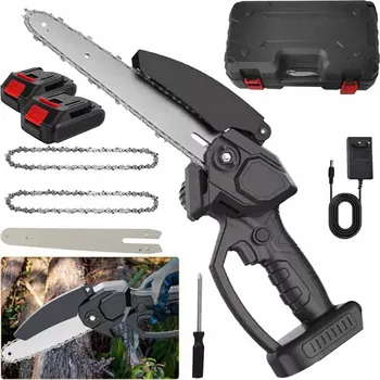 Motorová pila Aku řetězová pila elektrická pila prořezávací 2x AKU