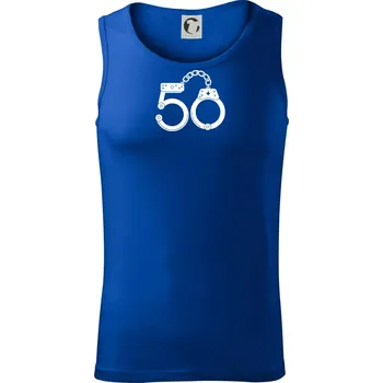 Narozeninové tričko pro policajta - pouta 50 - Tílko pánské Core - L ( Královská modrá )