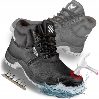 Pracovní obuv Pracovní boty FORINT kotníkové s ocelovou špičkou S3, velikost 42