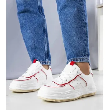 Dámské tenisky Tenisky Nettie od Solea – bílé s červenými prvky, 38 i240_208021_2:38