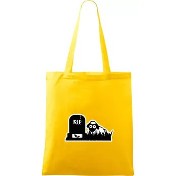 RIP - Náhrobek - Jitrnice - Ovečka - Taška bavlněná - 42 x 38 cm ( Žlutá )