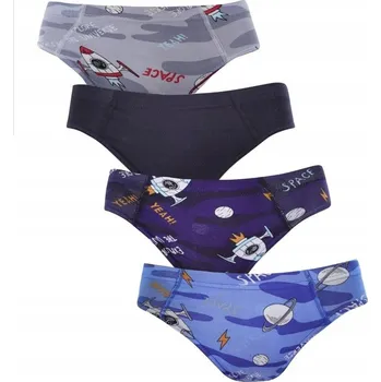 MORAJ Slipy Chlapecké Barevné 4ks 116-122