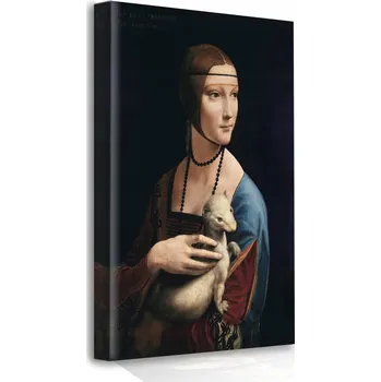 Obraz OBRAZ NA PLÁTNĚ Dáma s hranostajem 50x70 DO OBÝVÁKU, LOŽNICE