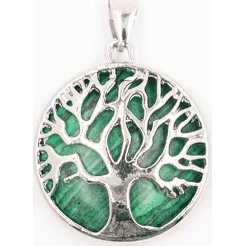 Přívěsek Milujeme Kameny Malachit Syntetický - přívěsek strom života - VADA VAD661 559397