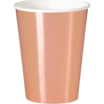 Party nádobí Unique KELÍMEK Růžové zlato 355ml 8ks