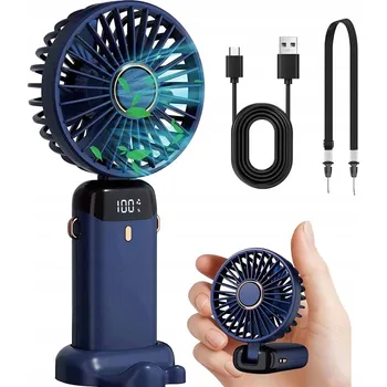Domácí ventilátor Stolní ventilátor, Mini ventilátor, Bezdrátový ruční ventilátor s 5 režimy