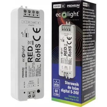 LED osvětlení Digitální ovladač pro LED pásky RGB RGBW 8A 5-24V 192W 1-zóna IP20