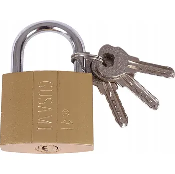Visací zámek LITINOVÝ VISACÍ ZÁMEK SAMOZAVÍRACÍ NA KLÍČ 3 KLÍČE 50 mm