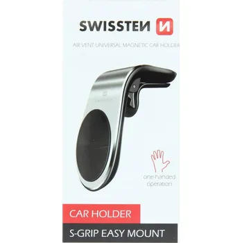 Držák do ventilační mřížky Swissten stříbrný