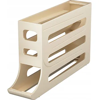 Stojánek na vajíčko POJEMNIK NA JAJKA AUTOMATICKÝ ORGANIZÉR DO LEDNIČKY NA 28 VAJEC, 4 PATRA