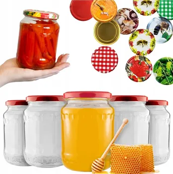 Sklenice Skleněná zavařovací sklenice Bimberek 720 ml čirá, vhodná pro mražení a mytí v myčce