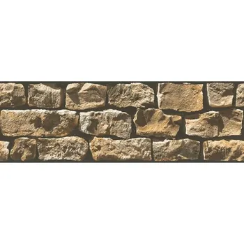 Tapeta A.S. Création | Vliesová bordura na zeď Only Borders 9058-19 | 17 cm x 5 m | béžová, hnědá + Béžová, hnědá vliesová bordura na stěnu 905819 v rozměru 17 cm x 5 m