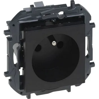 Elektrická zásuvka NILOE S.ZÁSUVKA 2P+T ČERNÁ LEGRAND 863531B