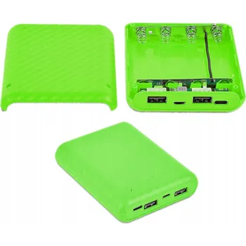Powerbanka POUZDRO PRO BATERIE POWER BANK 4x 18650 2X USB-A + MICRO USB + USB-C