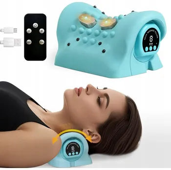 Masážní přístroj MASÁŽNÍ PŘÍSTROJ POLŠTÁŘ SHIATSU PRO MASÁŽ ZAD, KRKU, NOHOU A CELÉHO TĚLA S FUNKCÍ NAHŘÍVÁNÍ