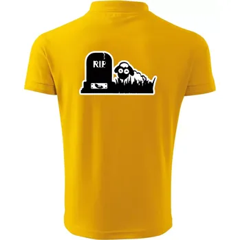 Pánská košile RIP - Náhrobek - Jitrnice - Ovečka - Polokošile pánská Pique Polo 203 - 5XL ( Žlutá )