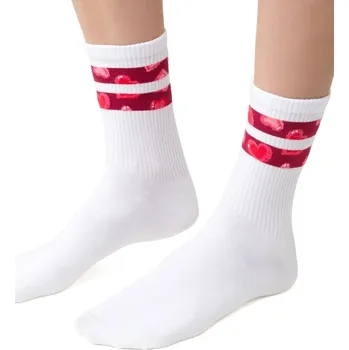 Dámské ponožky Dámské ponožky Steven – bílé- froté s protiskluzovou podešví, Bílá 35/37 i41_9999954888_2:bílá_3:35/37_