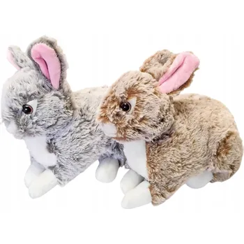 plyšák PLYŠOVÝ ZAJÍČEK PLYŠOVÁ HRAČKA KRÁLÍK 20 cm 2 BARVY PLYŠOVÝ MAZLÍČEK PŘÍTULNÍČEK E2723 EMAJ