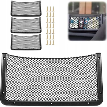 Organizér do auta 3X ORGANIZÉR DO KUFRU AUTA SÍŤKA ZABEZPEČUJÍCÍ NÁKUPNÍ SÍŤ