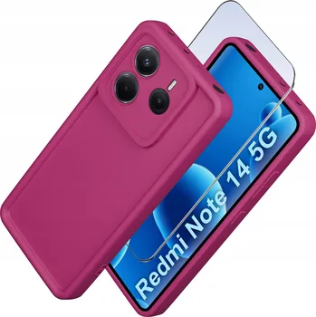 Pouzdro na mobilní telefon Zadní Kryt KrainaGSM pro Xiaomi Redmi Note 14 5G růžový