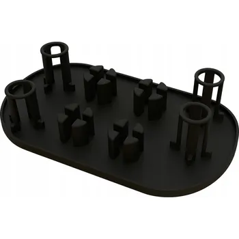 Stojan na víno ODKAPÁVAČ STOJAN ČERNÝ NA 4 LAHVE PLASTOVÝ PRO SODA STREAM BRITA