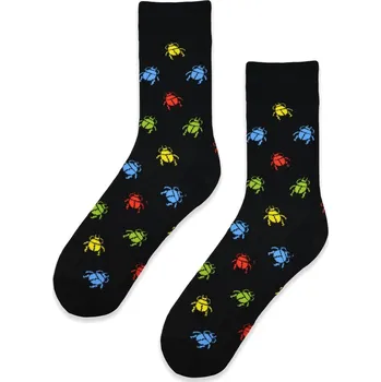 Pánské ponožky Pánské ponožky Noviti U černé se vzorem pohodlné, černá 43/46 i41_9999952853_2:černá_3:43/46_