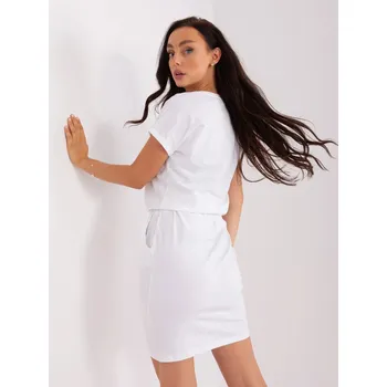 Dámské šaty Dámské bílé teplákové šaty, jedna velikost i523_2016103436620