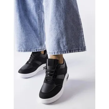 Dámské tenisky Černé tenisky Solea na platformě, 37 i240_207917_2:37