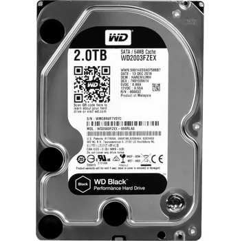Pevný disk Pevný disk Western Digital Black WD2003FZEX 2 TB SATA III 3,5"