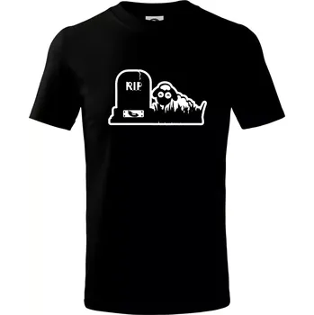 Chlapecké tričko RIP - Náhrobek - Jitrnice - Ovečka - Tričko dětské bavlněné - 98 cm / 2 roky ( Černá )