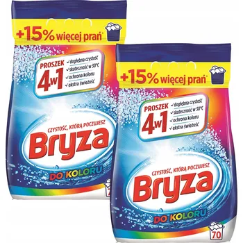 Prací prášek Bryza Sada pracího prášku 4v1 na barevné prádlo 2x 4,55 kg (140 praní)