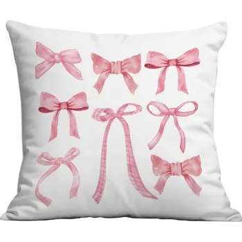 Povlečení POVLEČENÍ NA POLŠTÁŘ S MAŠLEMI BÍLÉ DEKORAČNÍ 45X45 CM