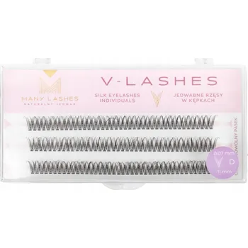 Umělé řasy Řasy trsy pro líčení V-Lashes 0,07 D 11mm
