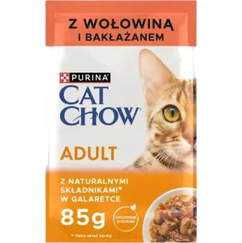 Krmivo pro kočku Krmivo KRMIVO PRO KOČKY PURINA CAT CHOW ADULT HOVĚZÍ S LILKEM PŘÍRODNÍ 85 g