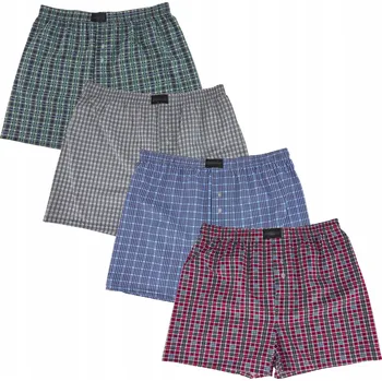 Boxerky Spodní prádlo boxerky Anet bavlněné, volné, vícebarevné, sada 4 ks