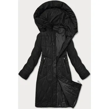 Dámská cargo bunda Černá dámská prošívaná bunda na přechodné období, odstíny černé 50 i392_24611-28