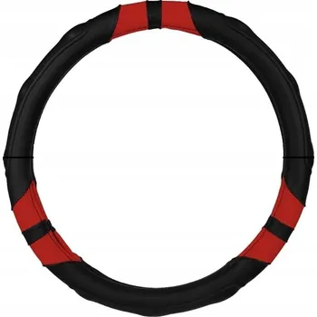 autokoberec Potah na volant Achiou 37-38 cm černo-červený - protiskluzový