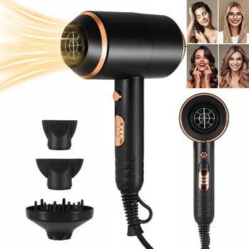 Fén Fén na vlasy s ionizací, silný, DIFUZÉR a koncentrátor