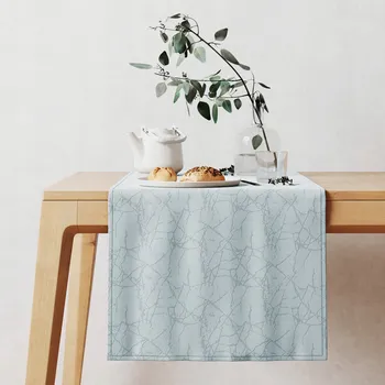 Obraz Běžec na stůl odstíny šedé 120 x 40 cm