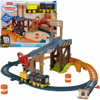 Vláček a vláčkodráha Fisher-Price Mašinka Tomáš a jeho přátelé - Sada kolejí k sestavení JBW20